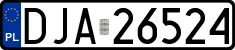License plates of Poland, Regular car plates