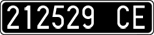 License plate of Italy, Cars (1927 year series)
