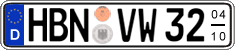 German license plate, Seasonal plates