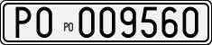 License plate of Italy, Cars (1927 year series)