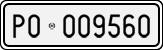 License plate of Italy, Cars (1927 year series)