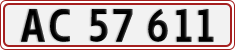 License plate of Denmark, Regular plates