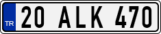 License plate of Turkey, Regular plates