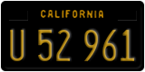 California, Commercial vehicles (A 12 345)