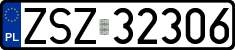 License plates of Poland, Regular car plates