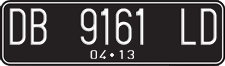 License plate of Indonesia, Regular plates