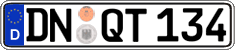German license plate, Regular plates