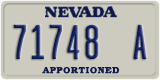 Nevada, Apportioned (12345 A)