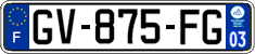 French license plate, SIV (ordinary)
