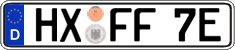 German license plate, Electric vehicles