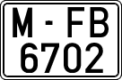 License plates of Spain, 1971 year series