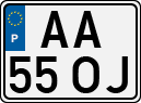License plate of Portugal, Regular plates