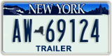 New York, Specialty plates (AB-12345)