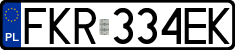 License plates of Poland, Regular car plates