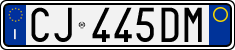 License plate of Italy, Cars (1994 year series)