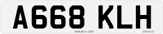 License plate of the United Kingdom, 1983 year system