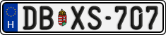 license plates of Hungary, Regular plates (2022)
