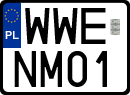 License plates of Poland, Special vehicles and motorcycles