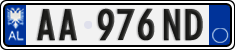 License plate of Albania, Cars (2011)