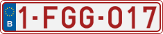 License plate of Belgium, Regular plates (2010)