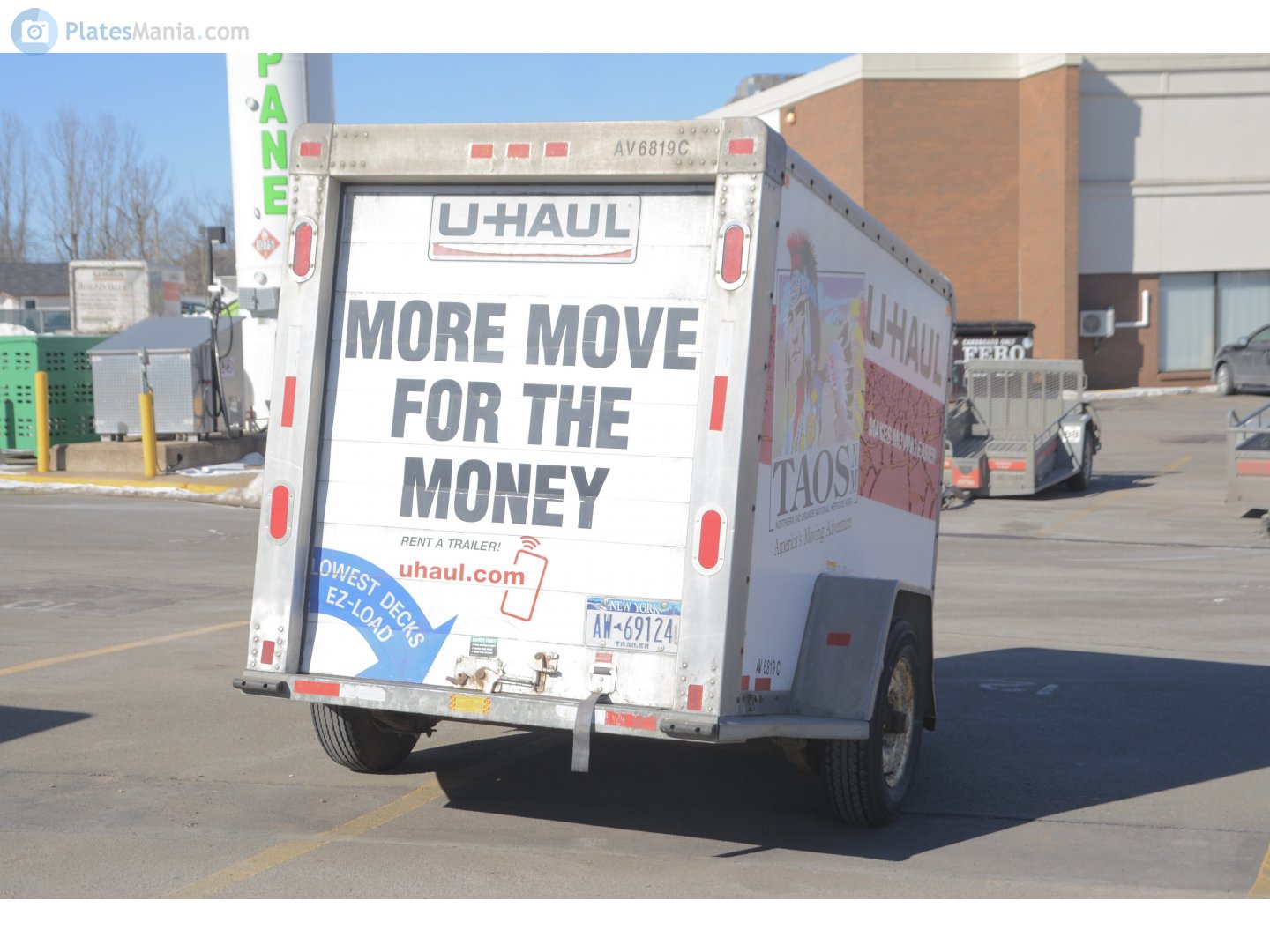 AW-69124, U-Haul 5' x 8' Cargo Trailer (AV) 