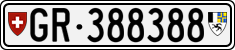 License plate of Switzerland, Cars