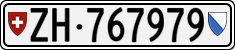 License plate of Switzerland, Cars