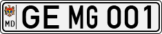 License plate of Moldova, Cars (1992)