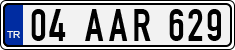 License plate of Turkey, Regular plates