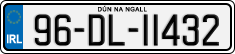 License plate of Ireland, Regular plates
