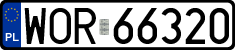 License plates of Poland, Regular car plates