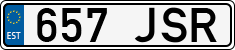 License plate of Estonia, Regular car plates