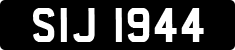 License plate of the United Kingdom, Northern Ireland (1966)
