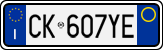 License plate of Italy, Cars (1994 year series)
