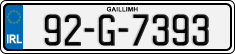 License plate of Ireland, Regular plates