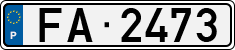 License plate of Portugal, Trailers