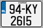 License plate of Ireland, Regular plates