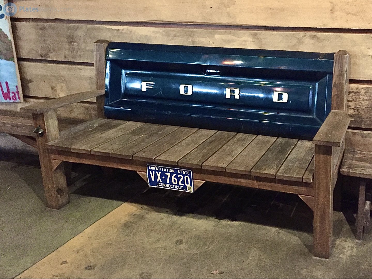 VX-7620, License plate without vehicle 