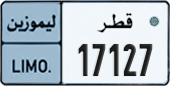 License plate of Qatar, Limo