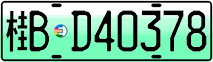 License plate of China, Electric vehicles