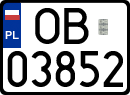 License plates of Poland, Regular car plates