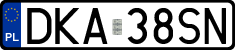 License plates of Poland, Regular car plates