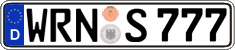 German license plate, Regular plates