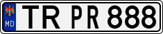 License plate of Moldova, Cars (1992)