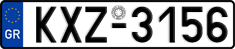 License plate of Greece, Cars