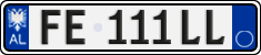 License plate of Albania, Cars (2011)
