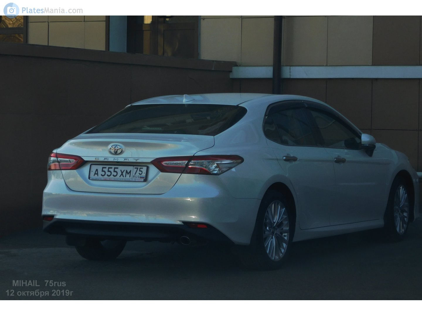 а 555 хм 75, Toyota Camry 8th gen (XV70), 2017–