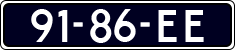 License plate of the Netherlands, Cars