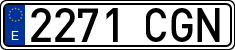 License plates of Spain, Ordinary (2000)