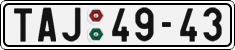 License plate of the Czech Republic, Cars (1960)